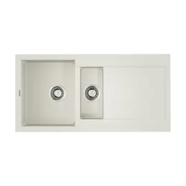 КУХОННАЯ МОЙКА OMOIKIRI SAKAIME 100-2-WH TETOGRANIT/БЕЛЫЙ