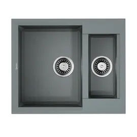 КУХОННАЯ МОЙКА OMOIKIRI SAKAIME 60-2-GR TETOGRANIT/LENINGRAD GREY