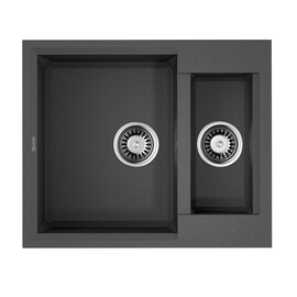 КУХОННАЯ МОЙКА OMOIKIRI SAKAIME 60-2-PL TETOGRANIT/ПЛАТИНА