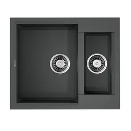 КУХОННАЯ МОЙКА OMOIKIRI SAKAIME 60-2-PL TETOGRANIT/ПЛАТИНА