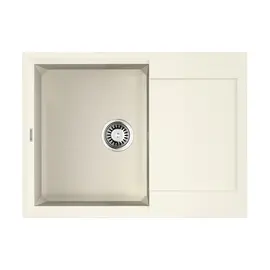 КУХОННАЯ МОЙКА OMOIKIRI SAKAIME 68-WH TETOGRANIT/БЕЛЫЙ