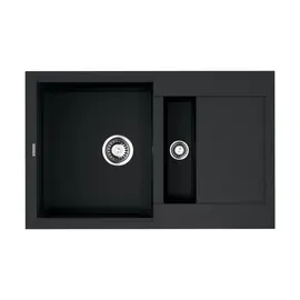 КУХОННАЯ МОЙКА OMOIKIRI SAKAIME 78-2-BL TETOGRANIT/ЧЕРНЫЙ