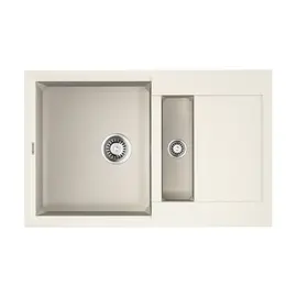 КУХОННАЯ МОЙКА OMOIKIRI SAKAIME 78-2-WH TETOGRANIT/БЕЛЫЙ