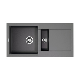 КУХОННАЯ МОЙКА OMOIKIRI SAKAIME 86-2-GR TETOGRANIT/LENINGRAD GREY
