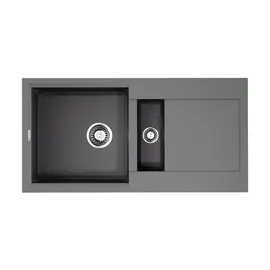 КУХОННАЯ МОЙКА OMOIKIRI SAKAIME 86-2-GR TETOGRANIT/LENINGRAD GREY