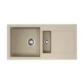 КУХОННАЯ МОЙКА OMOIKIRI SAKAIME 86-2-SA TETOGRANIT/БЕЖЕВЫЙ