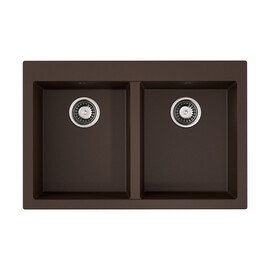 КУХОННАЯ МОЙКА OMOIKIRI BOSEN 80-2-DC TETOGRANIT/ТЕМНЫЙ ШОКОЛАД