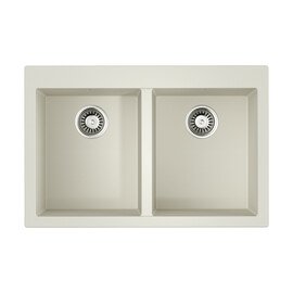 КУХОННАЯ МОЙКА OMOIKIRI BOSEN 80-2-WH TETOGRANIT/БЕЛЫЙ