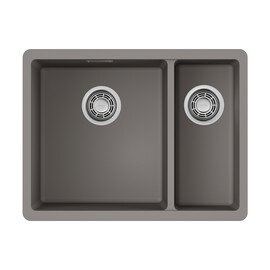 КУХОННАЯ МОЙКА OMOIKIRI KATA 55-2-U-GR ARTGRANIT/LENINGRAD GREY