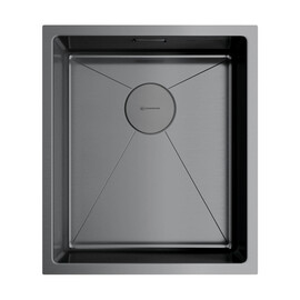 КУХОННАЯ МОЙКА OMOIKIRI TAKI 38-U/IF-GM НЕРЖ.СТАЛЬ/ВОРОНЕНАЯ СТАЛЬ