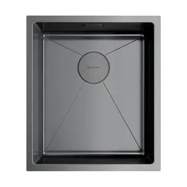 КУХОННАЯ МОЙКА OMOIKIRI TAKI 38-U/IF-GM НЕРЖ.СТАЛЬ/ВОРОНЕНАЯ СТАЛЬ