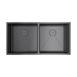 КУХОННАЯ МОЙКА OMOIKIRI TAKI 86-2-U/IF-GM НЕРЖ.СТАЛЬ/ВОРОНЕНАЯ СТАЛЬ