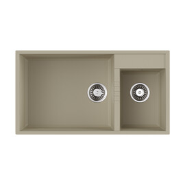 КУХОННАЯ МОЙКА OMOIKIRI TEDORI 85-2-U-BL TETOGRANIT/ЧЕРНЫЙ