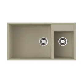 КУХОННАЯ МОЙКА OMOIKIRI TEDORI 85-2-U-BL TETOGRANIT/ЧЕРНЫЙ