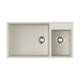 КУХОННАЯ МОЙКА OMOIKIRI TEDORI 85-2-U-PL TETOGRANIT/ПЛАТИНА