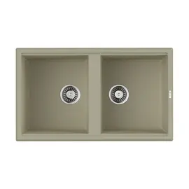 КУХОННАЯ МОЙКА OMOIKIRI TEDORI 86-2-BE TETOGRANIT/ВАНИЛЬ