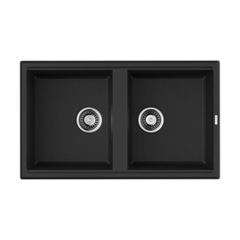 КУХОННАЯ МОЙКА OMOIKIRI TEDORI 86-2-BL TETOGRANIT/ЧЕРНЫЙ