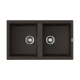КУХОННАЯ МОЙКА OMOIKIRI TEDORI 86-2-DC TETOGRANIT/ТЕМНЫЙ ШОКОЛАД