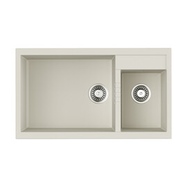 КУХОННАЯ МОЙКА OMOIKIRI TEDORI 86-2-LB-WH TETOGRANIT/БЕЛЫЙ