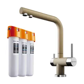 КОМПЛЕКТ СМЕСИТЕЛЬ+ФИЛЬТР NAGANO-CH + PURE DROP LITE