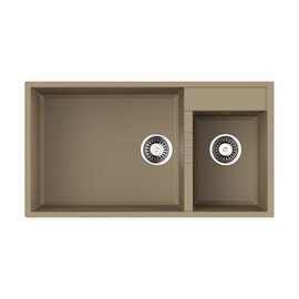 КУХОННАЯ МОЙКА OMOIKIRI TEDORI 85-2-U-SA TETOGRANIT/БЕЖЕВЫЙ