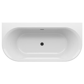 АКРИЛОВАЯ ВАННА RAVAK YPSILON WALL 1780X860 БЕЛАЯ (ЧЕРНЫЙ СЛИВ)