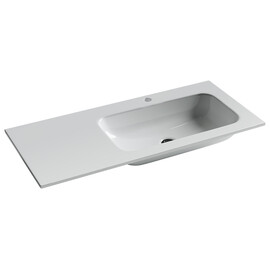 УМЫВАЛЬНИК НАКЛАДНОЙ ПРЯМОУГОЛЬНЫЙ CERAMICA NOVA ELEMENT 1010X457X137 ММ, ЧАША СПРАВА