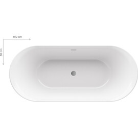 АКРИЛОВАЯ ВАННА RAVAK YPSILON