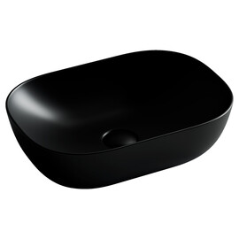 УМЫВАЛЬНИК ЧАША НАКЛАДНАЯ ПРЯМОУГОЛЬНАЯ CERAMICA NOVA ELEMENT 455X325X135 ММ ЧЕРНАЯ МАТОВАЯ