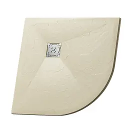 ДУШЕВОЙ ПОДДОН ПОЛУКРУГЛЫЙ RGW ST/R-BE БЕЖЕВЫЙ 900X900