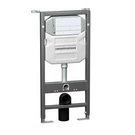 СИСТЕМА ИНСТАЛЛЯЦИИ ДЛЯ УНИТАЗОВ CERAMICA NOVA ENVISION С КНОПКОЙ СМЫВА FLAT ЦВЕТ БЕЛЫЙ, КРЕПЛЕНИЯМИ