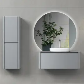 ТУМБА С РАКОВИНОЙ BLACK & WHITE U915.1000 BLUM МЕТАЛЛИЧЕСКИЙ ЯЩИК И КЕРАМОГРАНИТ РАКОВИНА 100X54.5X40