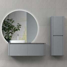 ТУМБА С РАКОВИНОЙ BLACK & WHITE U915.1200L BLUM МЕТАЛЛИЧЕСКИЙ ЯЩИК И КЕРАМОГРАНИТ РАКОВИНА 120X54.5X40
