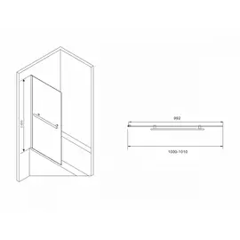 ШТОРКА НА ВАННУ ABBER IMMER OFFEN AG70100B