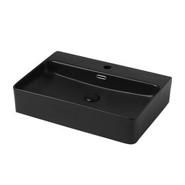 РАКОВИНА НАКЛАДНАЯ ABBER RECHTECK AC2201MB ЧЕРНАЯ МАТОВАЯ