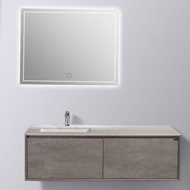 ТУМБА С РАКОВИНОЙ BLACK & WHITE U909.1500 HOPPER МЕТАЛЛИЧЕСКИЙ ЯЩИК И КВАРЦЕВАЯ РАКОВИНА 149.4X58.2X45