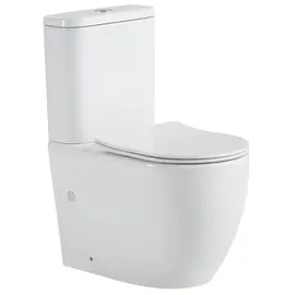 УНИТАЗ КОМПАКТ BLACK & WHITE W-7789 P-TRAP, GEBERIT, RIMLESS 62X36X81