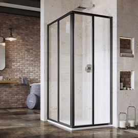 ДУШЕВОЙ УГОЛОК RAVAK SUPERNOVA SRV2-75 195 S ЧЕРНЫЙ+TRANSPARENT