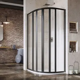 ДУШЕВОЙ УГОЛОК RAVAK SUPERNOVA SKKP6-80 СМ ЧЕРНЫЙ ПРОФИЛЬ, ПРОЗРАЧНОЕ СТЕКЛО