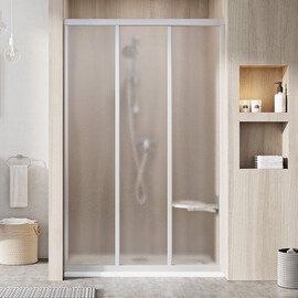 ДУШЕВАЯ ДВЕРЬ RAVAK SUPERNOVA ASDP3-90 СМ САТИНОВЫЙ ПРОФИЛЬ, МАТОВОЕ СТЕКЛО