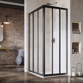 ДУШЕВОЙ УГОЛОК RAVAK SUPERNOVA ASRV3-75-198 ЧЕРНЫЙ+TRANSPARENT