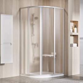 ДУШЕВОЙ УГОЛОК RAVAK SUPERNOVA SKCP4-80 СМ САТИНОВЫЙ ПРОФИЛЬ, МАТОВОЕ СТЕКЛО