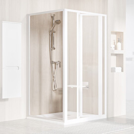 НЕПОДВИЖНАЯ СТЕНКА RAVAK SUPERNOVA PSS-90 195 БЕЛЫЙ+TRANSPARENT