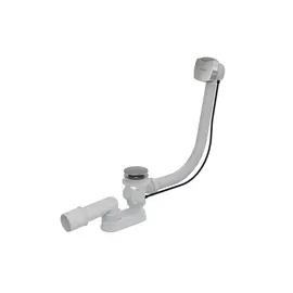 СТОЧНЫЙ КОМПЛЕКТ ДЛЯ ВАННЫ С ПЕРЕЛИВОМ RAVAK "ХРОМ II" КВАДРАТНЫЙ 800 ММ