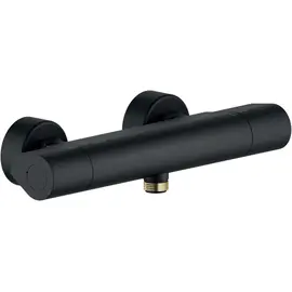 СМЕСИТЕЛЬ ДЛЯ ДУША NOBILI SEVEN SE124030BM VELVET BLACK С ТЕРМОСТАТОМ, МАТОВЫЙ ЧЕРНЫЙ