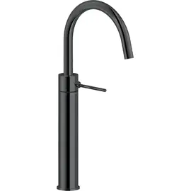 СМЕСИТЕЛЬ ДЛЯ РАКОВИНЫ NOBILI VELIS VE125168/2FLP С ДОННЫМ КЛАПАНОМ, ГЛЯНЦЕВЫЙ ЧЕРНЫЙ