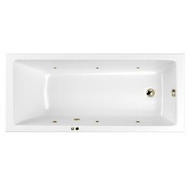 ГИДРОМАССАЖНАЯ АКРИЛОВАЯ ВАННА WHITECROSS WAVE 180X80 "SOFT" (БРОНЗА)