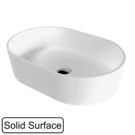 РАКОВИНА НАКЛАДНАЯ WHITECROSS EMERALD 55X37 (БЕЛЫЙ МАТ)