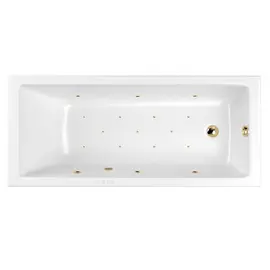 ГИДРОМАССАЖНАЯ АКРИЛОВАЯ ВАННА WHITECROSS WAVE 160X70 "RELAX" (ЗОЛОТО)