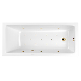ГИДРОМАССАЖНАЯ АКРИЛОВАЯ ВАННА WHITECROSS WAVE 160X80 "RELAX" (ЗОЛОТО)